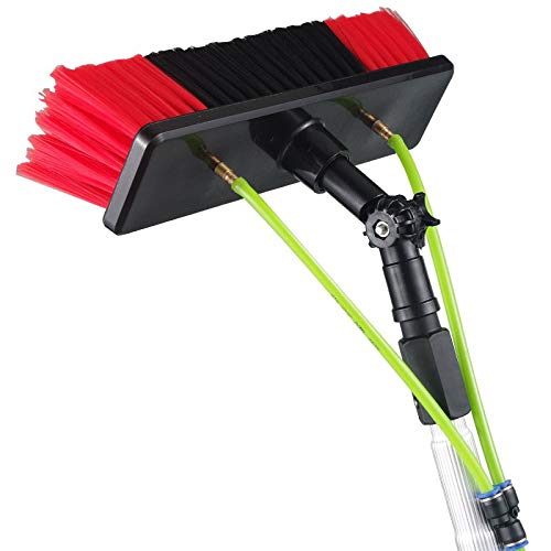 Techtongda Window Cleaning Poles Water Fed Brush 8m Poles Easy to Install