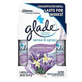 Glade Sense & Spray Refill, Lavender & Vanilla, 0.43 oz-2 pk