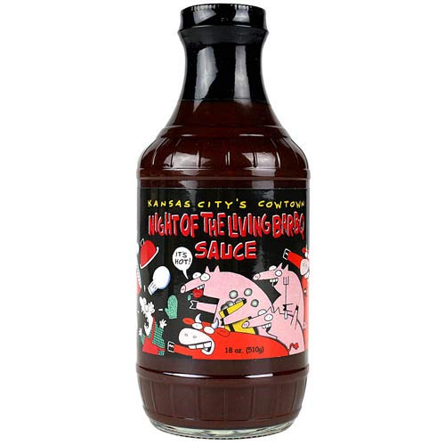 Cowtown 2 Pack BBQ Sauces Original 18 Oz & Night of the Living Bar-B-Q Hot 18 Oz