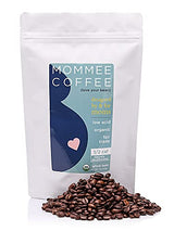 Mommee Coffee Half Caf Low Acid Whole Organic Coffee Beans - 100% Arabica Organic Half Caff Coffee Beans with Smooth Caramel Flavor - Natural Process