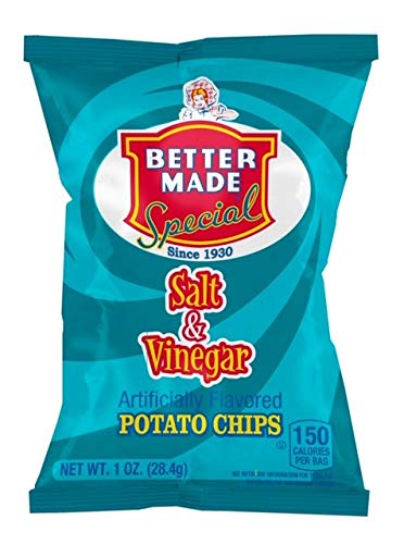 Better Made Special Potato Chips (Salt & Vinegar) - 50 Pack - 50 x 1 oz. Bags - Crunchy, Individual Snacks Made from Fresh Potatoes - Family Owned