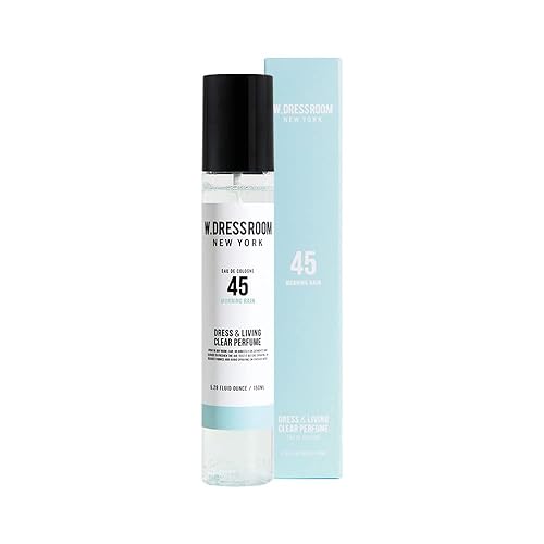 W.Dressroom No.45 Morning Rain Dress & Living Clear Perfume (5.28 oz) - Fresh Scent for Clothes, Fabrics, Carpets & Rooms, Natural Odor Eliminator