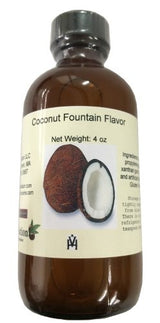 OliveNation Coconut Flavor Fountain, Low Sugar Water Soluble Tropical Beverage Flavoring for Ice Cream, Smoothies, Non-GMO, Gluten Free, Kosher, Vegan