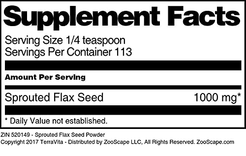 Sprouted Flax Seed Powder (4 oz, ZIN: 520149)