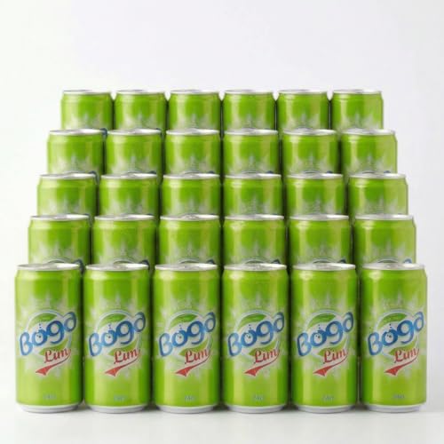 Iconic Tunisian Soda - Non Alcoholic Boga Cidre, Boga Lim & Apla - Sparkling Soft Drinks Assortment - Carbonated Fruit Flavored Soda - Refreshing