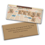 Thank You Candy Personalized Chocolate Bars (24 Pack) - Word Tile Success