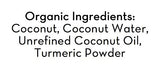 NUCO Organic Coconut Wraps, Turmeric - Gluten Free, Low Carb, Vegan, 5 Ct
