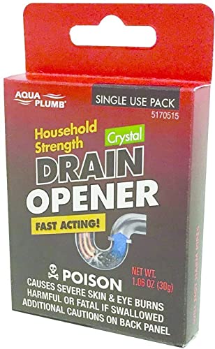 Aqua Plumb #5170515 Household Strength 1.06oz Crystal Drain Opener That's Fast Acting