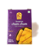 Kesariya Cham Cham Sweet Dumplings Indian Sweets Dessert Snack Food