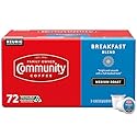 Community Coffee Breakfast Blend, Medium Roast, Single-Serve Keurig K-Cup Pods, 72 Count (Pack of 1)