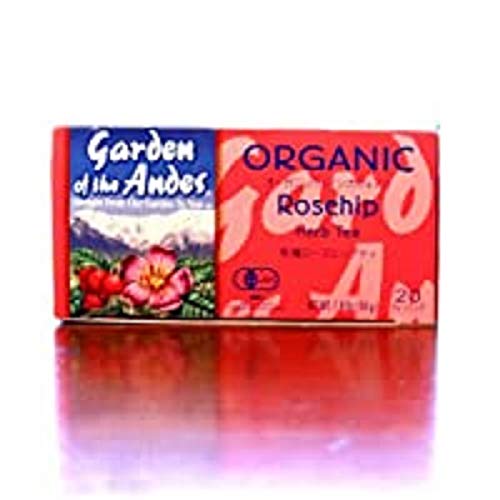 Garden of the Andes 100% Organic Herbal Tea, Rosehip and Hibiscus, 20-Count