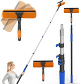 SKGPOLE 26FT Reach Window Squeegee for Window Cleaning Kit with 5-20 Foot Telescoping Extension Pole, 2 in 1 Window Squeegee, Cobweb Duster, Dust Kit
