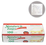Fold-Top Sandwich Bags-Box Of 80 Count In Clear Plastic