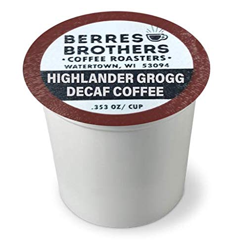 Berres Brothers Highlander Grogg Decaf Coffee 12 Count Single Serve Pods Compatible with Keurig K Cups K Pods Coffee Makers, Flavored Medium Roast