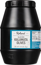 Roland Foods Sliced Kalamata Olives From Greece, Specialty Imported Food, 4.4 Pound, Pack of 1