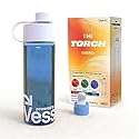 Torch Energy Starter Kit: Sugar Free Energy Drink Mix, Caffeine Drink Mix, Reusable Bottle, Six Caps, 3 Flavors (Flash Fruit Punch, Spark Watermelon