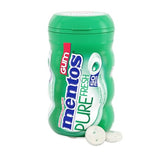 Mentos Pure Fresh Sugar-Free Chewing Gum with Xylitol, Spearmint, 90% Recyclable Curvy Bottle, 50 Pieces per Bottle (Pack of 1)