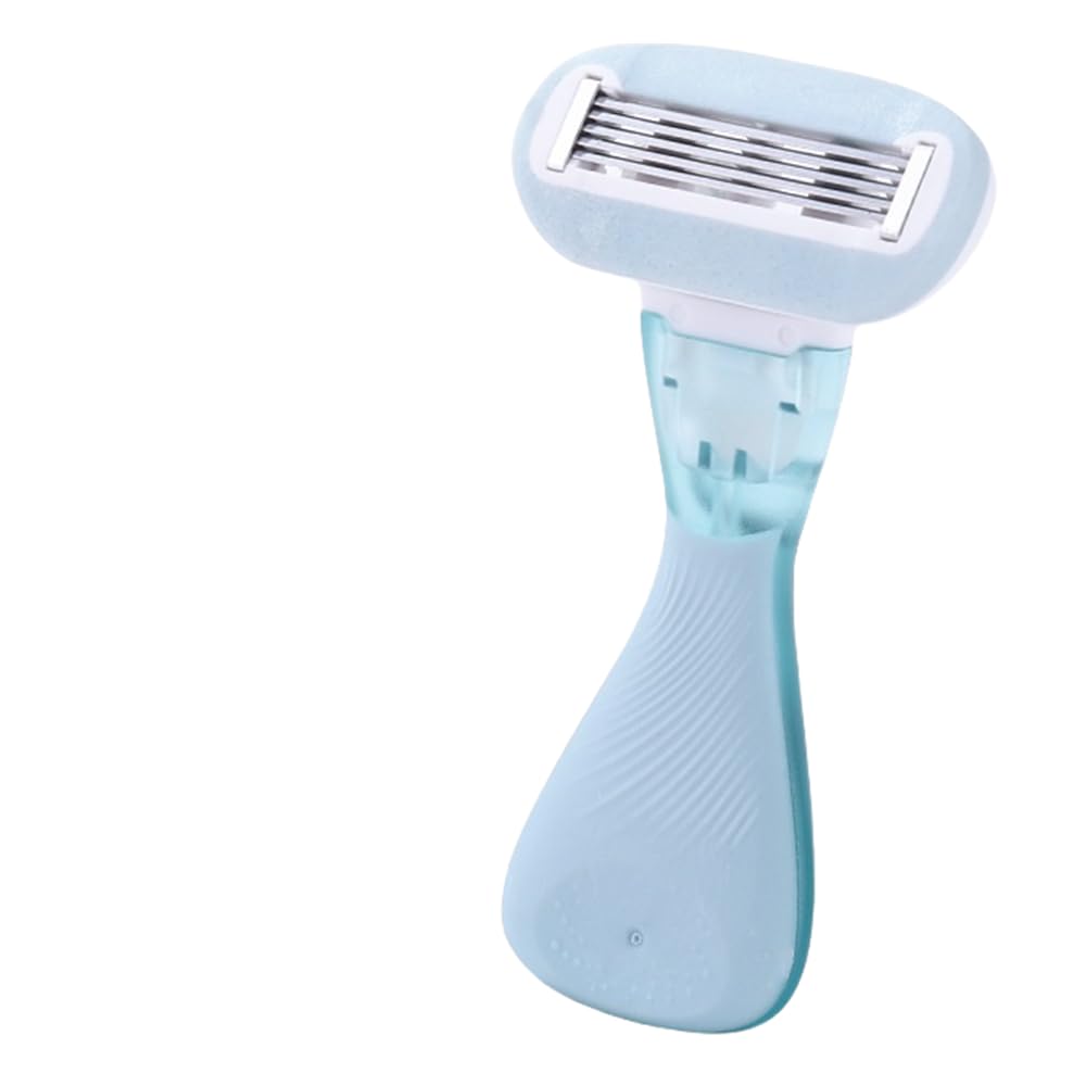 Manual shaving knife armpit hair removal artifact, shaving machine to trim leg hair. (blue)