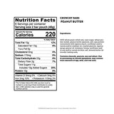 Kodiak Crunchy Granola Snack Bars, Peanut Butter, High Protein, 100% Whole Grains, 1 box with 6 pouches (12 bars)