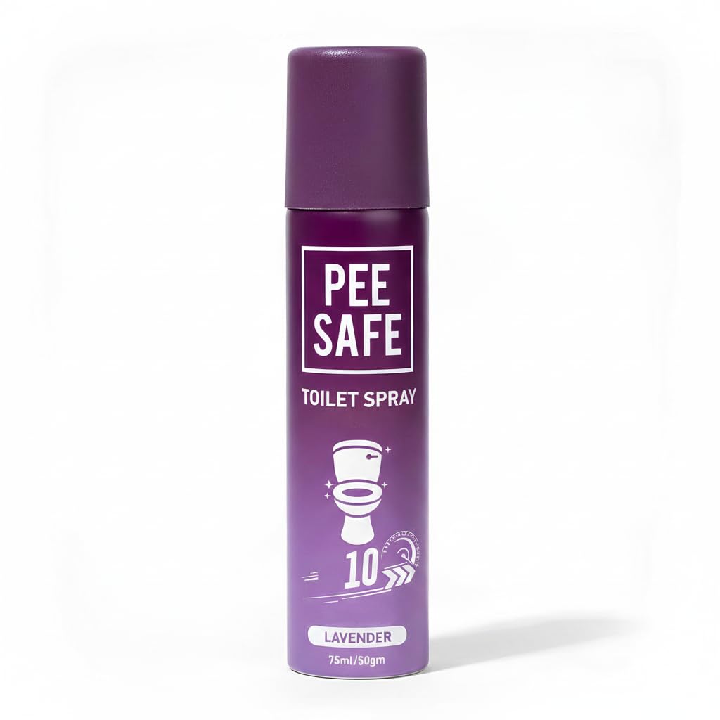 Pee Safe Lavender Scented Spray for Toilet Seats and Small Spaces, Travel-Size Bathroom Mist, 75ml (2.54 Fl Oz)