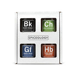 Spiceology - 4-Pack Signature Series - Smoky Honey Habanero, Chile Margarita, Greek Freak, and Black Magic - Grilling Spices - BBQ Rubs Gift Sets