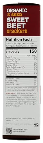 RW GARCIA Organic Sweet Beet Crackers, 5.5 OZ