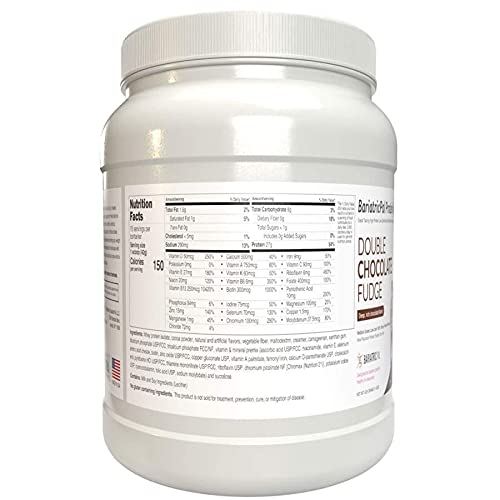 Protein ONE Complete Meal Replacement with Multivitamin, Calcium & Iron by BariatricPal - Double Chocolate Fudge (15 Serving Tub)