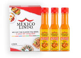 Mexico Lindo Red Habanero Hot Sauce | Real Red Habanero Chili Pepper | 78,200 Scoville Level | Enjoy with Mexican Food, Seafood & Pasta | 5 Fl Oz