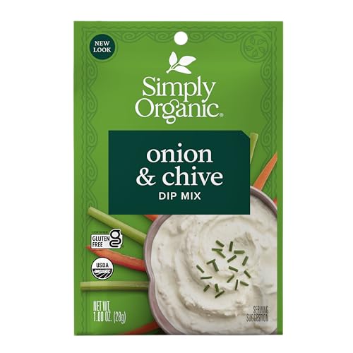 Simply Organic Onion & Chive Dip Mix, Certified Organic | 1 oz