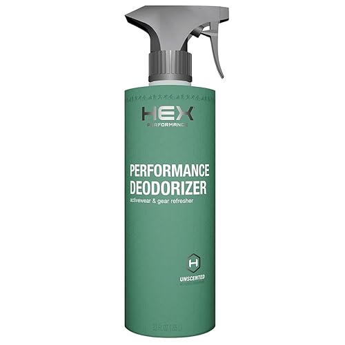 HEX Performance Deodorizing Spray, Fragrance Free, 22oz - Awesome for Shoes, Gear, Activewear & Fabrics, Yoga Mats & Gym Equipment, Carpet, Pets, Odor