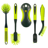 Pine-Sol Scrub Brush Set - Long Handle Cleaning Brushes with Heavy Duty Bristles and Comfort Grip - Scrubbers for Kitchen, Household, and Dishwashing