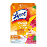Lysol Click Gel Automatic Toilet Bowl Cleaner, Toilet Gel Stamp, Toilet Freshener, Bathroom Essentials, Refreshing Mango & Hibiscus Scent, 6 Count