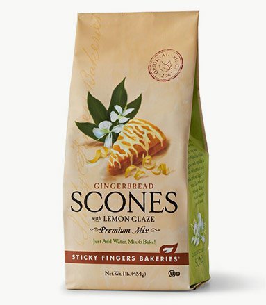 Sticky Fingers Mix Scone Gngrbrd Lemon Glz, 16 oz
