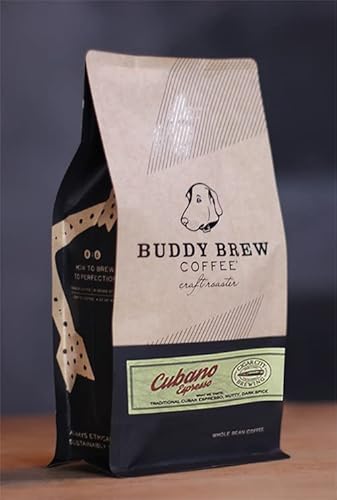 Special Value 5lb Bag-Buddy Brew Cubano Espresso Coffee-Whole Bean, Specialty Grade, Sustainably Sourced: Rich, Bold, Nutty, Spicy