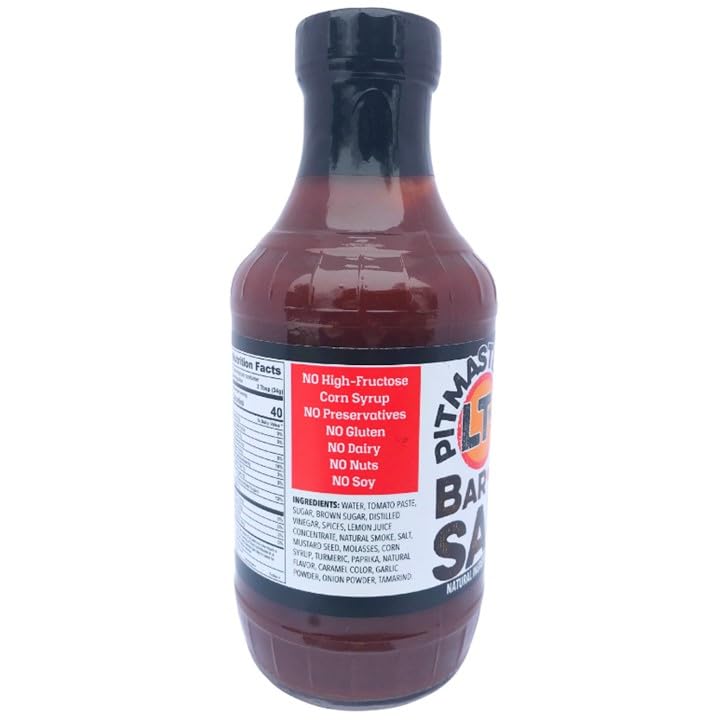 Pitmaster LT's Spicy Kansas City Made BBQ Sauce | All-Natural, Smoky Spicy Craft Blend (19 oz)
