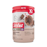 SlimFast Keto Meal Replacement Shake, Fudge Brownie Batter, Low Carb Keto Protein Powder with Collagen & Whey, No Sugar Added, Gluten Free, Weight