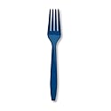 Creative Converting Touch of Color Premium 24 Count Plastic Forks, Navy