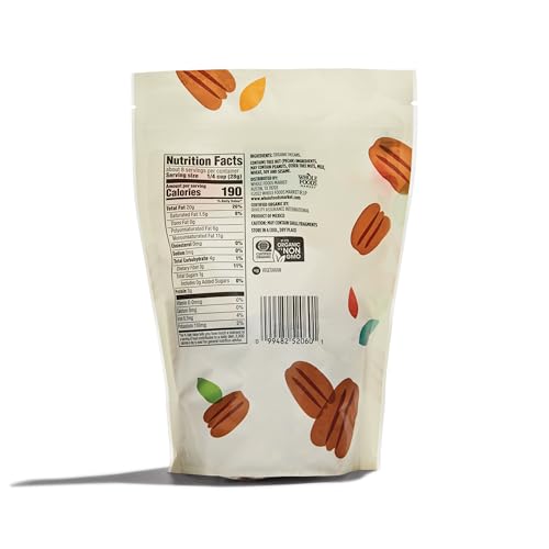 365 by Whole Foods Market, Organic Pecan Halves, 8 Ounce