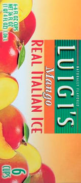 J & J SNACK FOODS Luigi's Mango Real Italian Ice, 15 ct (frozen)
