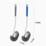 2 Pack Toilet Brush with Hooks, Upgrade S-Shape Toilet Bowl Brush, Deep Cleaning Toilet Brushes Without Dead Corner, Easy to Clean Toilet Rim