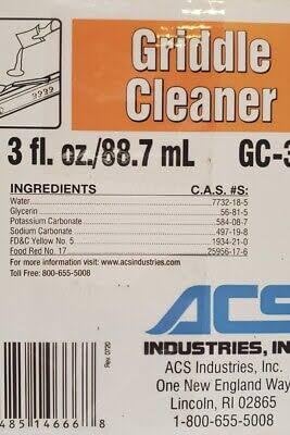 ACS GC-36 Griddle Cleaner, 3 oz Portion Packets, Pack of 36