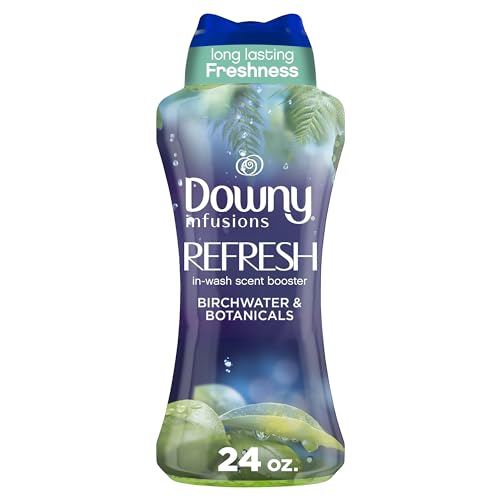Downy Infusions In-Wash Laundry Scent Booster Beads, REFRESH, Botanical Florals and Birch Water Scent, 24 oz