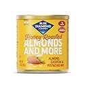 Blue Diamond Almonds, Mixed Nuts Sweet Honey Roasted Deluxe Snack Nuts, Almonds, Pistachios, and Cashews, 14oz. Can (Pack of 1)