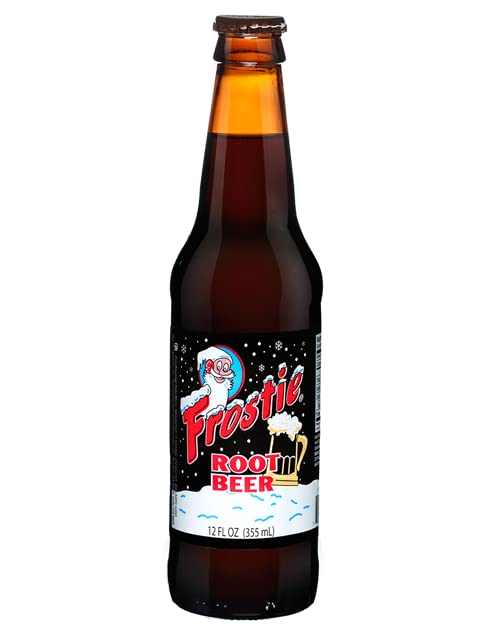 Frostie Root Beer Soda, Pack of 96, 12oz Bottles