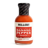 Miller's Banana Pepper Habanero Hot Sauce, Sweet Spicy Banana Pepper Sauce - Best Use for Grilled Meats, BBQ Rub, Chicken Wing, Sandwich 9.5 OZ
