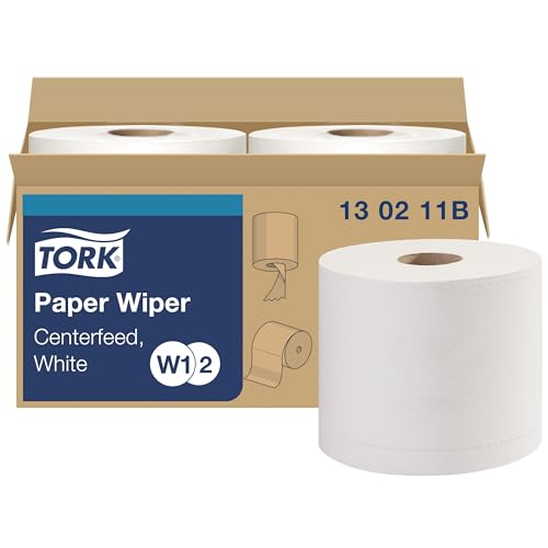 Tork Paper Wiper Centerfeed White W1/W2, Multipurpose, 2 x 800 Sheets,130211B