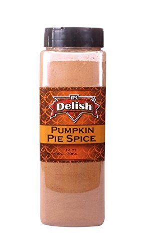 Gourmet Pumpkin Pie Spice Powder by It's Delish, 14 Oz Large Jar | Awesome Pumkin and Apple Pies Seasoning | Coffee Latte Tea Holiday Baking | Blend