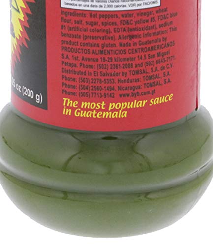 Picamas Green Hot sauce 7.05 oz - Salsa verde picante (Pack of 1)