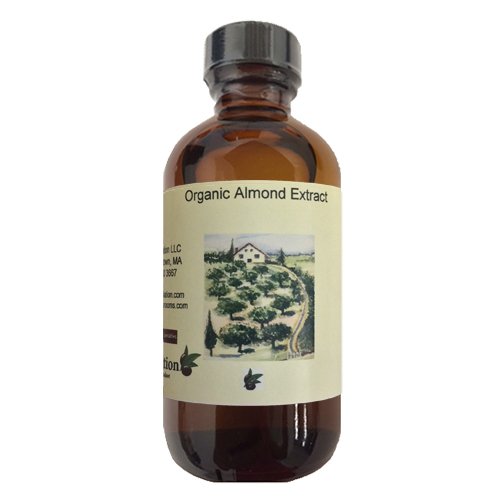 Organic Almond Extract - Rich Nutty Flavor for Cakes - Cookies - Frosting - PG Free - Non-GMO - Gluten Free - Kosher - Vegan - 8 ounces