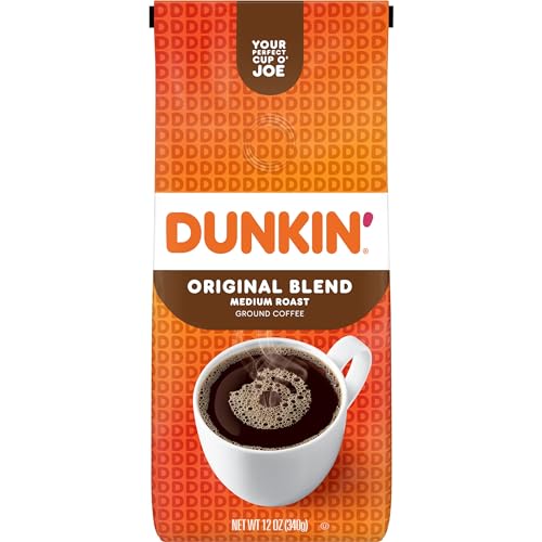 Dunkin’ Original Blend Medium Roast Ground Coffee, 12 Oz. Bag